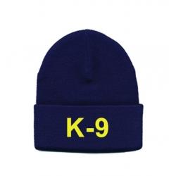 K-9 Watch Cap, Med Gold on Navy