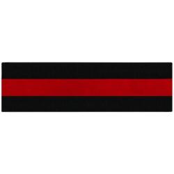 THIN RED LINE METAL Mourning Bar for embroidered or patch badge