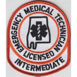 Alabama EMT INTERMEDIATE Emergency Medical Technician patch