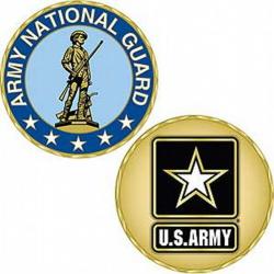 United States Army National Guard CHALLENGE COIN 1 5/8" MINUTEMAN
