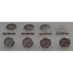 Arizona state seal Silver Uniform Buttons Small