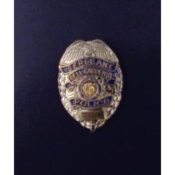 Bell Gardens CA California Police SERGEANT mini badge lapel pin SGT
