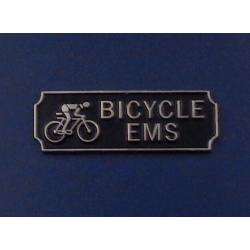 BICYCLE EMS Silver on Black Uniform Bar