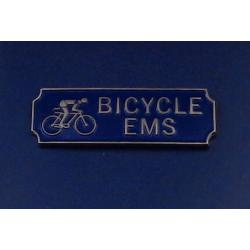 BICYCLE EMS Silver on Blue Uniform Bar