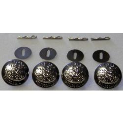 California STATE SEAL Silver Uniform Buttons LARGE