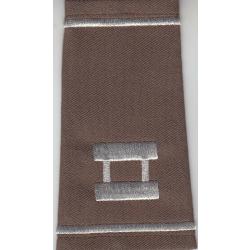 Captain Silver on Brown Shoulder Boards