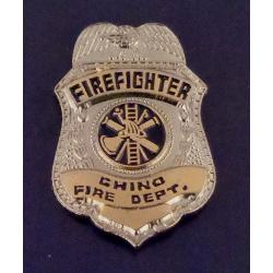 Chino Fire Dept Firefighter Mini Badge Lapel Pin