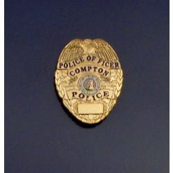Compton CA California Police Officer Mini Badge Lapel Pin