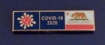 COVID-19 California State Flag 2020 Uniform GOLD Award Bar