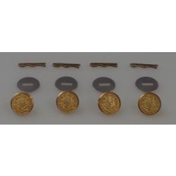 Connecticut state seal Gold Uniform Small Buttons with washers and toggles