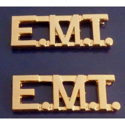E.M.T. 3/8" Gold with periods Collar Pins