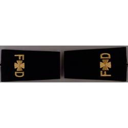 FD Maltese Gold on Dark Navy Epaulet Shoulder Boards USA MADE