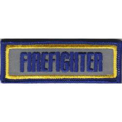 FIREFIGHTER Reflective Tab Patch 3 X 1