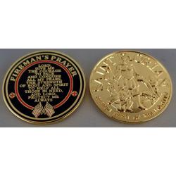 Fireman's Prayer Saint Florian Challenge Coin