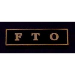 FTO GOLD on BLACK Commendation Award Bar
