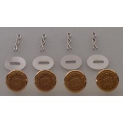 Hawaii state seal Gold Uniform Buttons Small