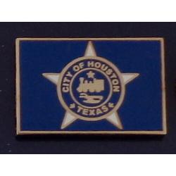 City of Houston Flag LAPEL PIN