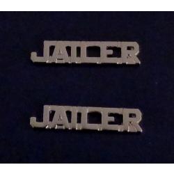JAILER 1/4" Silver collar pins