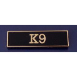 K9 Gold on Black award uniform bar
