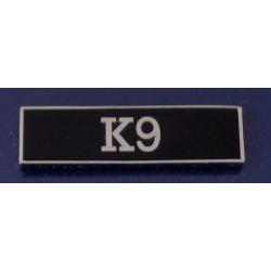 K9 Silver on Black award uniform bar