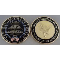 Law Enforcement Prayer Saint Michael Challenge Coin