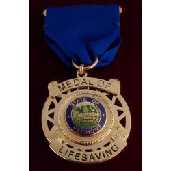 MEDAL OF LIFESAVING State of Vermont VT Award
