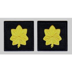 Major Medium Gold on Midnight Navy Collar Patches Large 1.5"