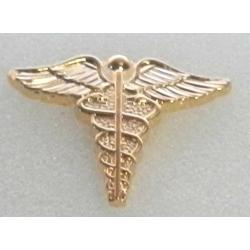 MINI Caduceus Medical insignia Gold Lapel Pin