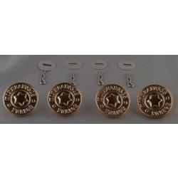 MINNEAPOLIS POLICE Set of 4 Mirra Bright Uniform Buttons LARGE