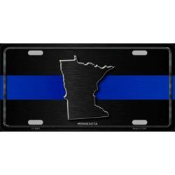 MINNESOTA Thin Blue Line Auto License Plate 6 X 12
