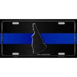 NEW HAMPSHIRE Thin Blue Line Auto License Plate 6 X 12