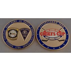 New Haven CT Police Dept Fire Service Chief's Cup CHALLENGE COIN Hockey
