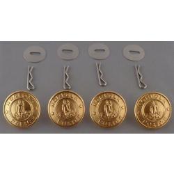 NORFOLK POLICE Set of 4 GOLD Uniform Buttons LARGE