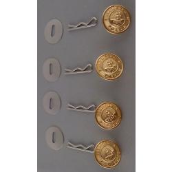 NORFOLK POLICE Set of 4 GOLD Uniform Buttons SMALL