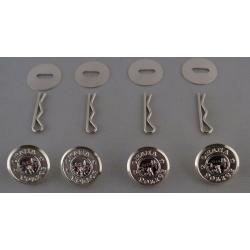 OMAHA POLICE Set of 4 NICKEL silver Uniform Buttons SMALL