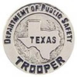 Texas Trooper Department of Public Safety mini badge lapel pin