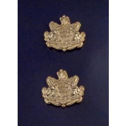 Pennsylvania Coat of Arms Collar Pins Polished Gold SMALL