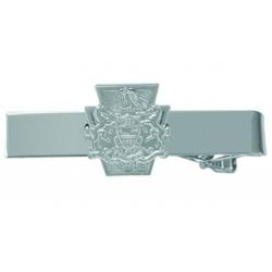 Pennsylvania Crest Keystone Shape Tie Bar Nickel FEMALE Version