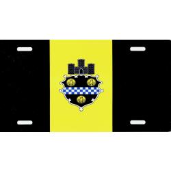 Pittsburgh Pennsylvania CITY FLAG Auto Car License Plate 6X12