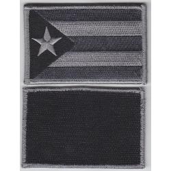 Puerto Rico BLACK and GREY with Hook Fastener territorial flag