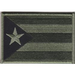 Puerto Rico BLACK on OD GREEN territorial flag