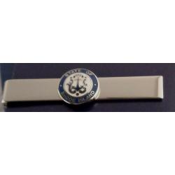Rhode Island Polished Silver Tie Bar 1/2" state seal