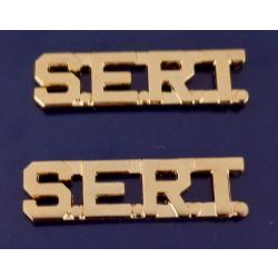 S.E.R.T. Gold 3/8" Letters Collar Pins