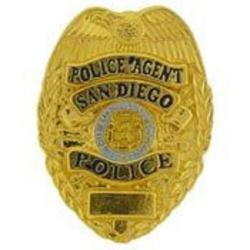 San Diego CA California Police AGENT mini badge lapel pin