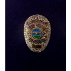 San Pedro CA California Policeman pollice officer Mini Badge Lapel Pin