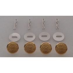 South Carolina Gold Uniform Buttons Small
