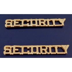 Security 1/4" Polished Gold Collar Pins