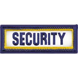 SECURITY 3 X 1 Reflective Tab Patch