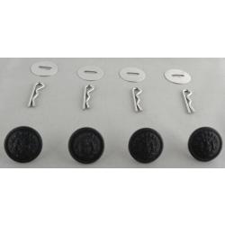 San Francisco POLICE Set of 4 BLACK Uniform Buttons SMALL
