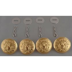 San Francisco POLICE Set of 4 GOLD Uniform Buttons LARGE